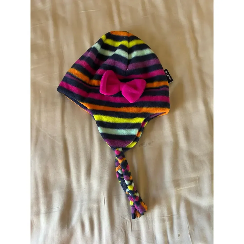 NWOT lands end stripe hat size medium